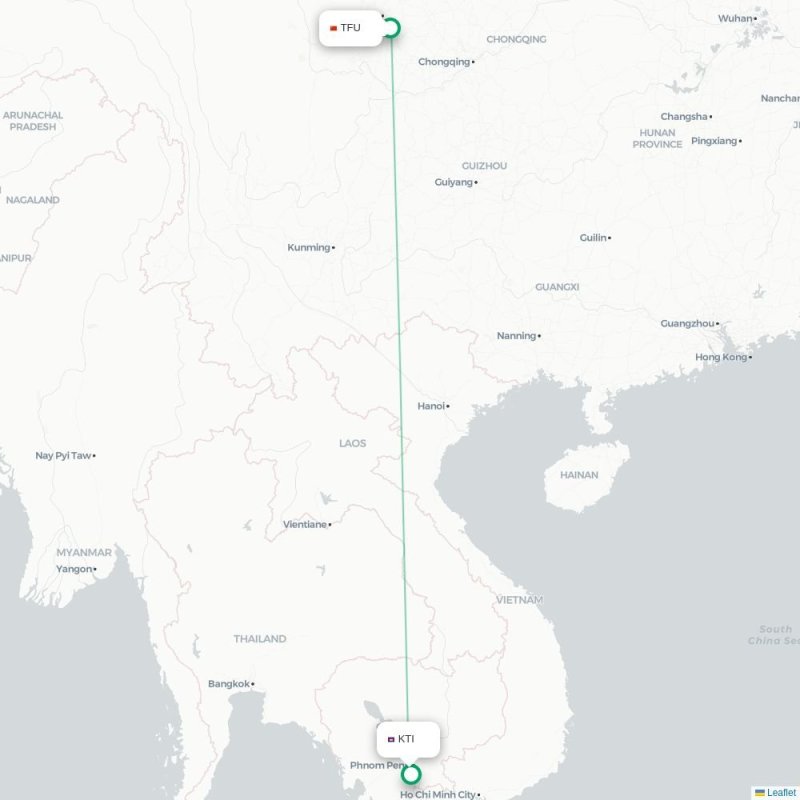 TFU - KTI route map