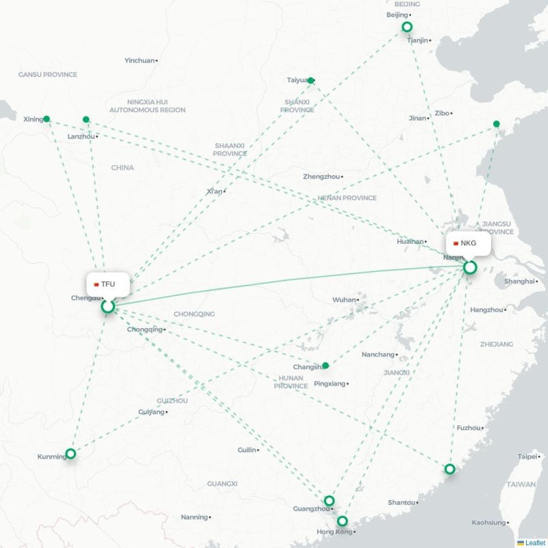 TFU - NKG route map