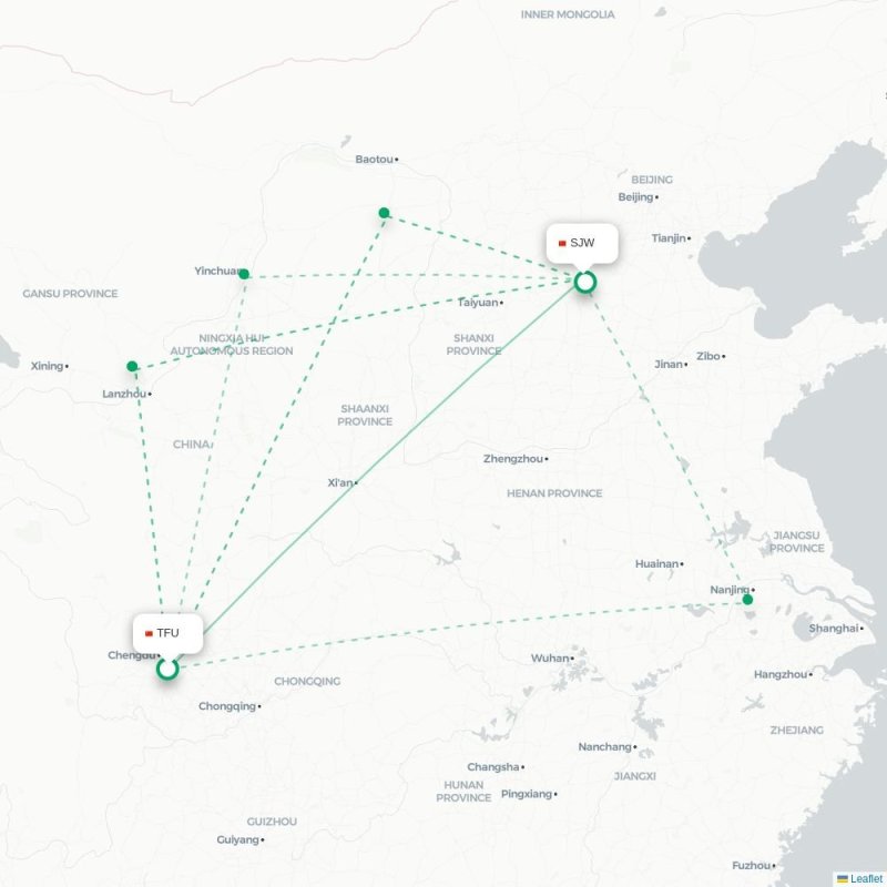 TFU - SJW route map