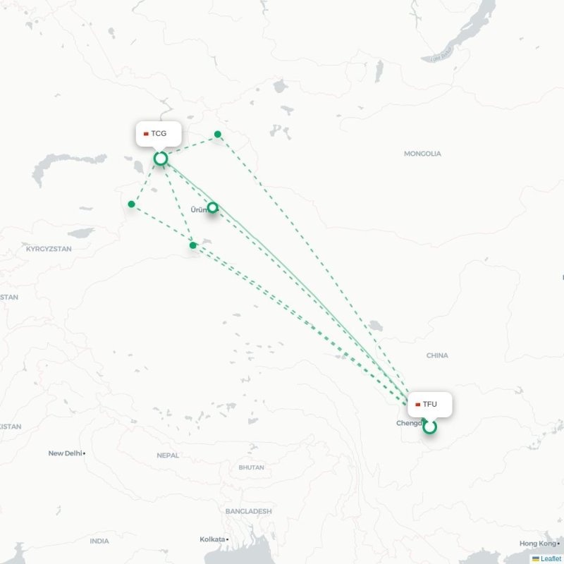 TFU - TCG route map