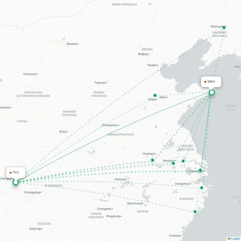 TFU - WEH route map
