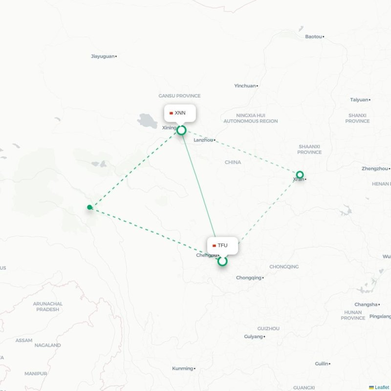 TFU - XNN route map