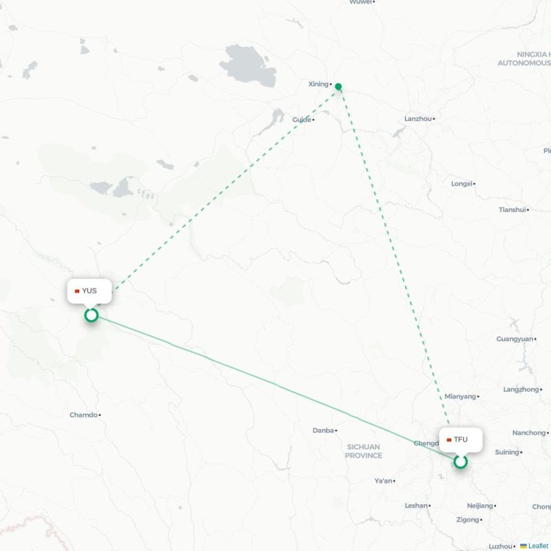 TFU - YUS route map