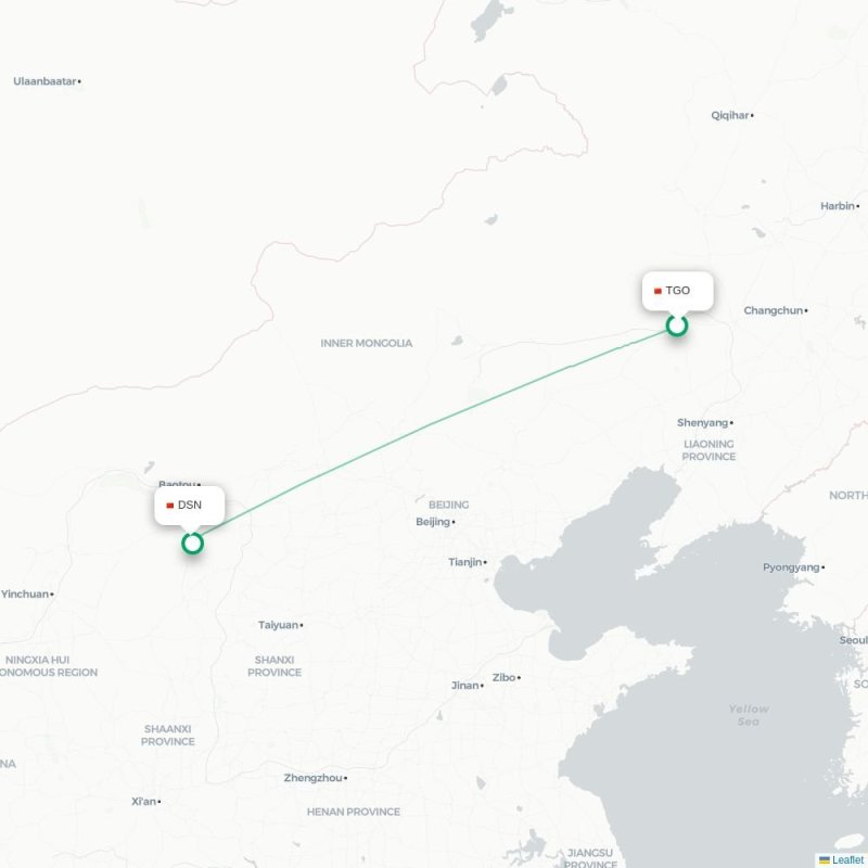 TGO - DSN route map