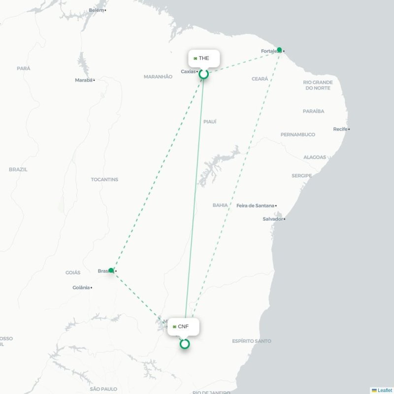 THE - CNF route map