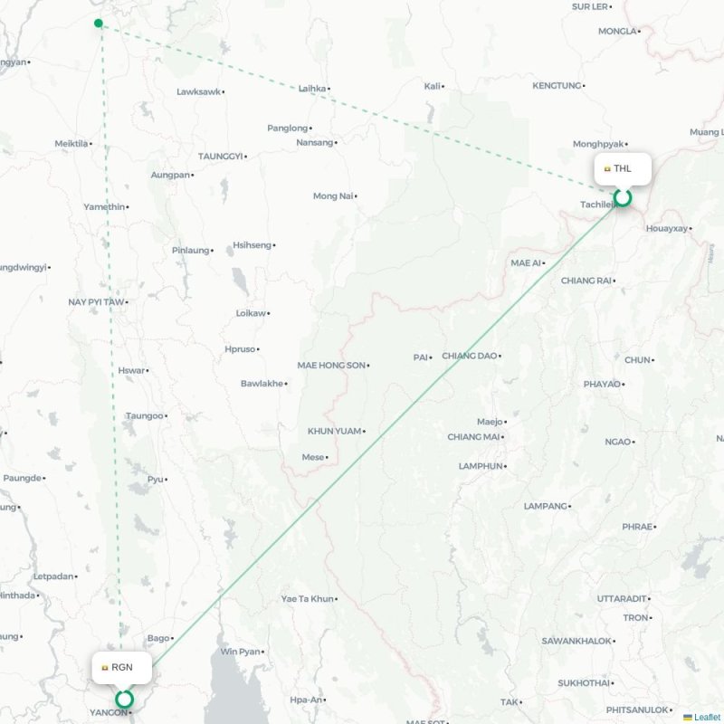 THL - RGN route map