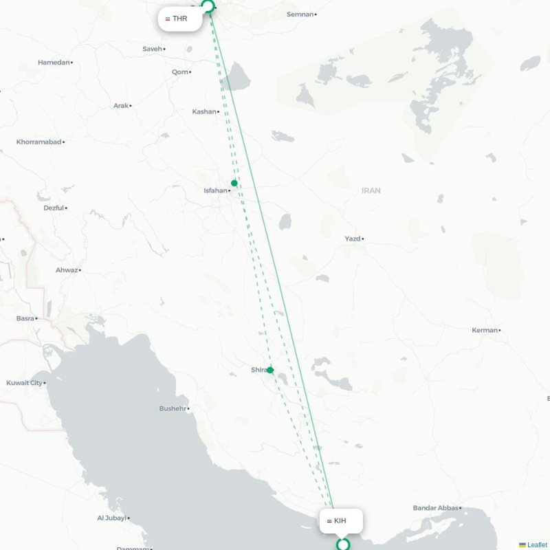 THR - KIH route map