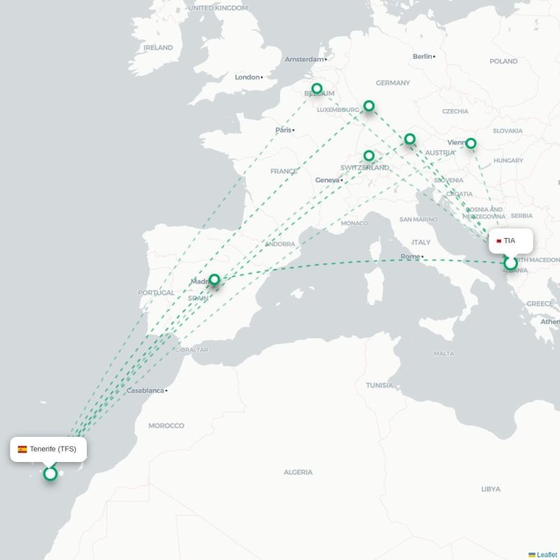 TIA - TFS route map