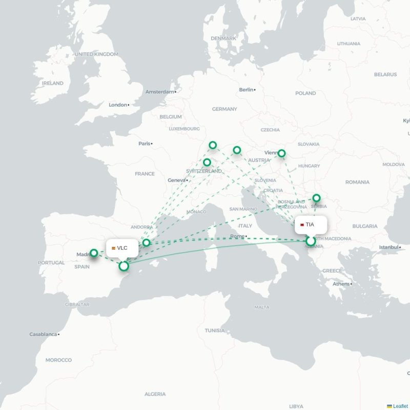 TIA - VLC route map