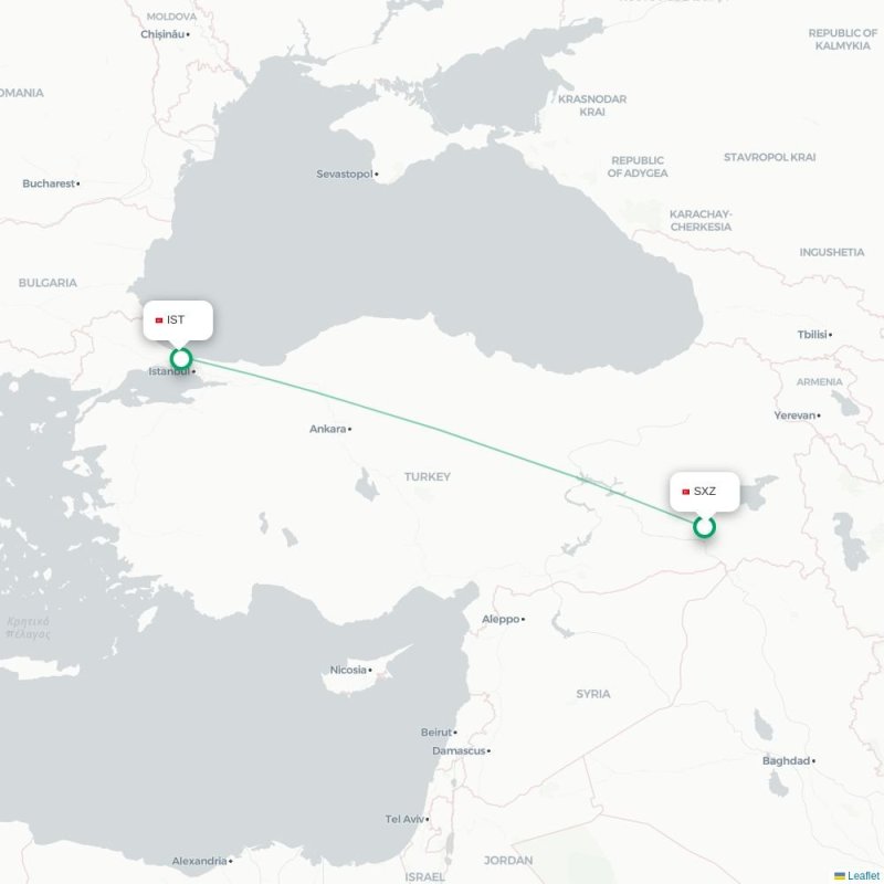TIF - IST route map