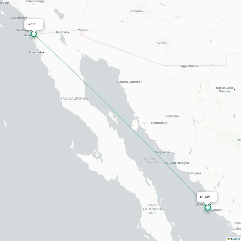 TIJ - LMM route map