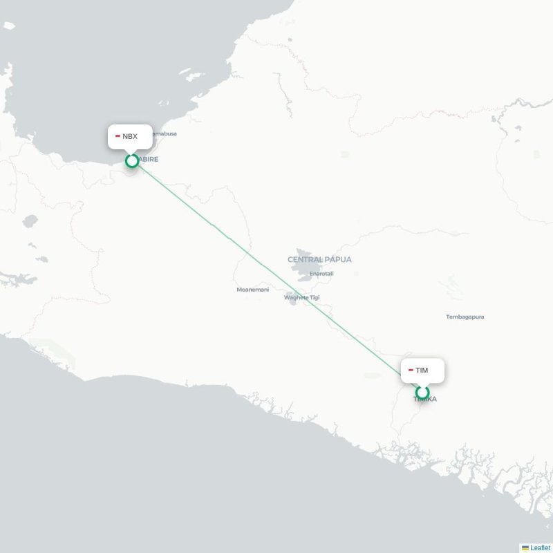 TIM - NBX route map
