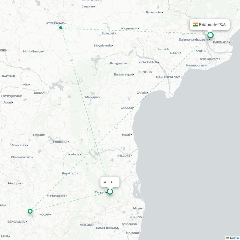 TIR - RJA route map