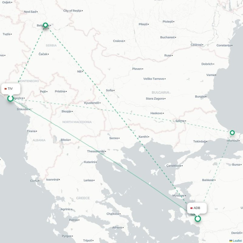 TIV - ADB route map