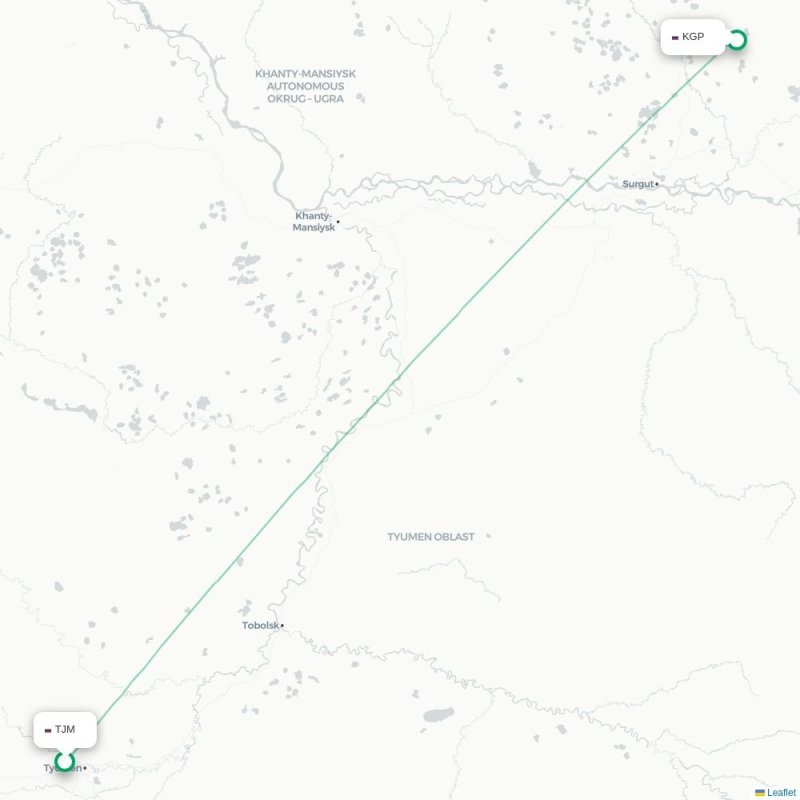 TJM - KGP route map