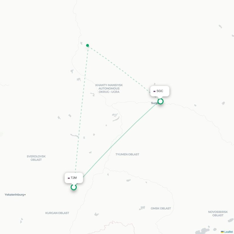 TJM - SGC route map