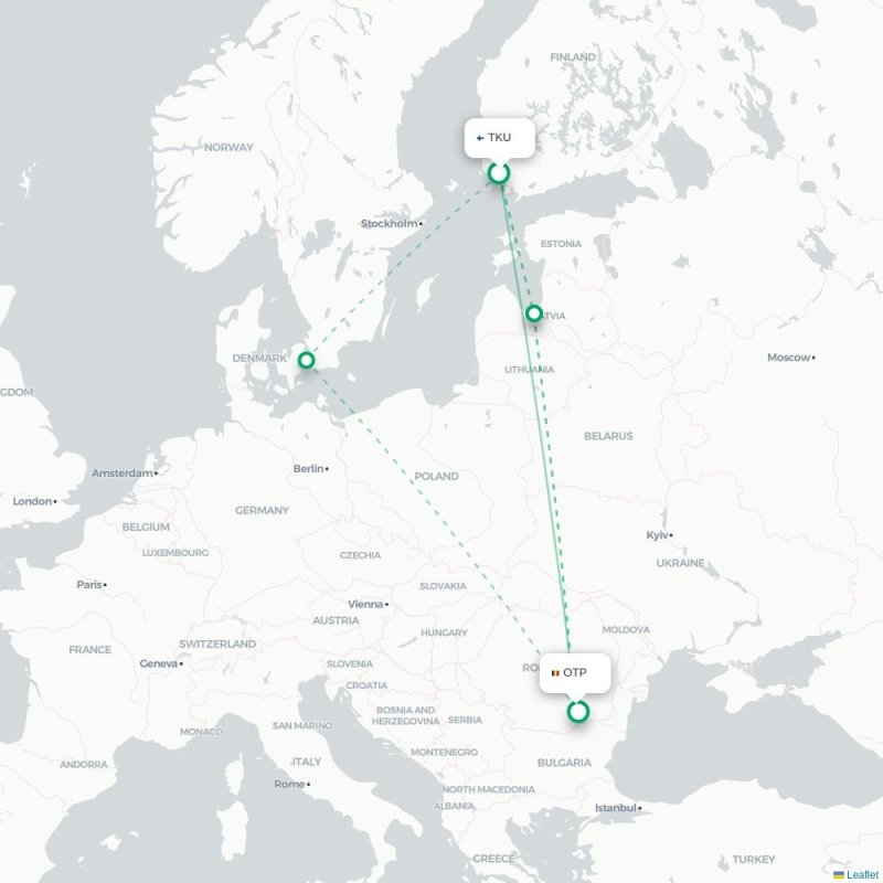 TKU - OTP route map