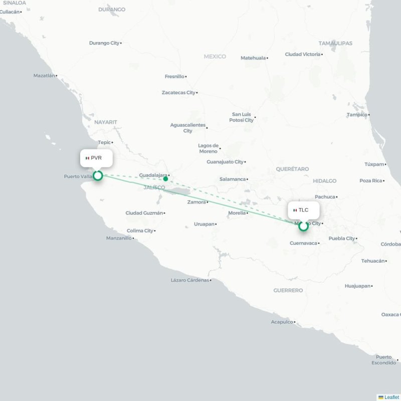 TLC - PVR route map