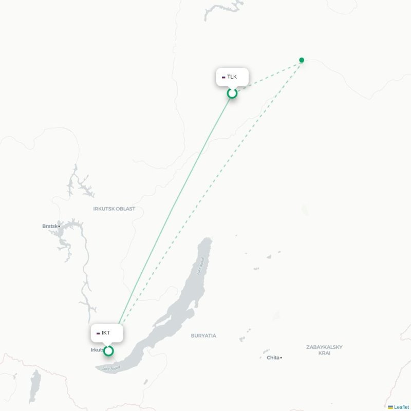 TLK - IKT route map