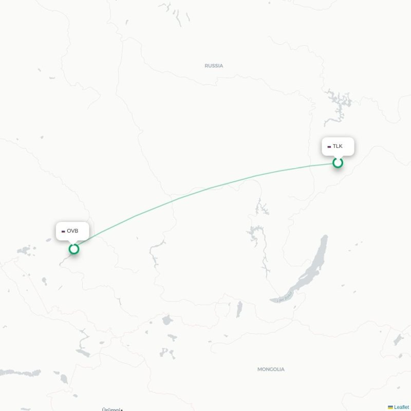 TLK - OVB route map