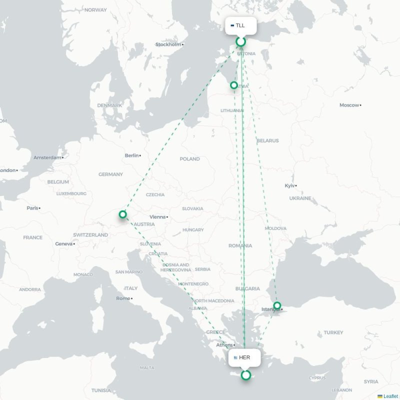 TLL - HER route map