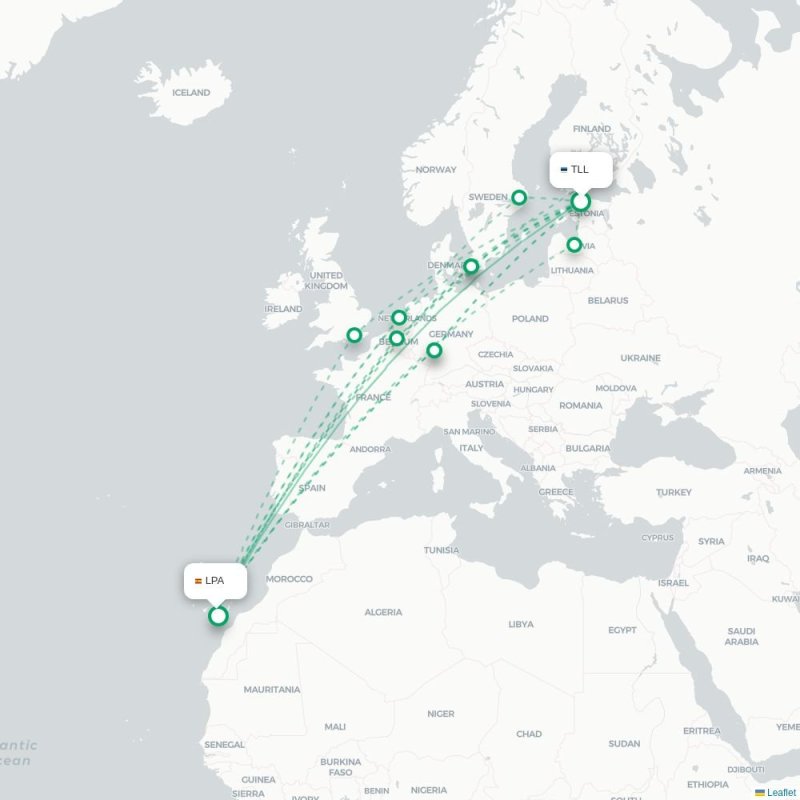 TLL - LPA route map