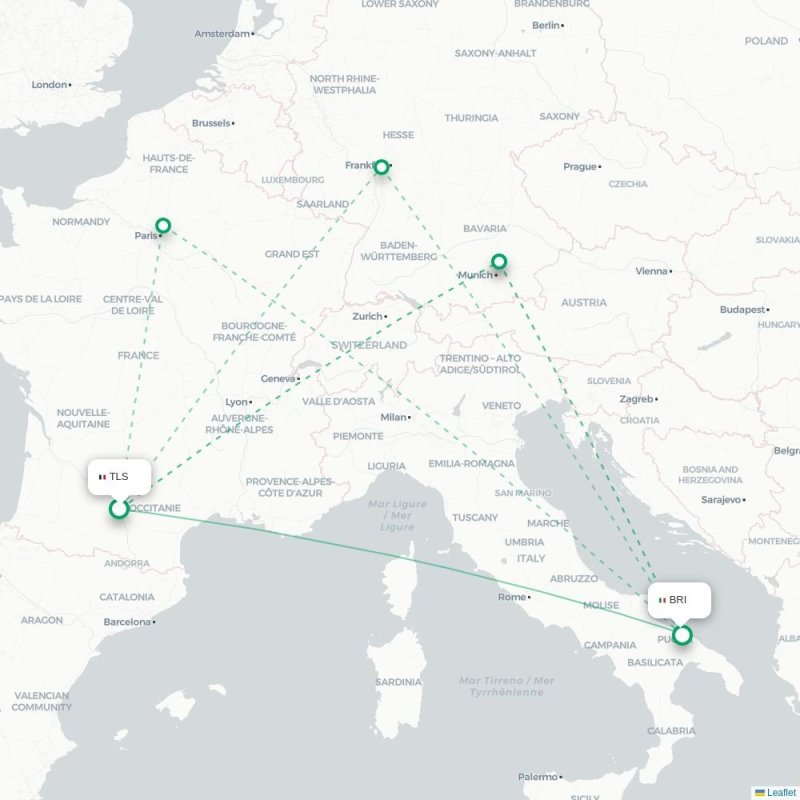TLS - BRI route map