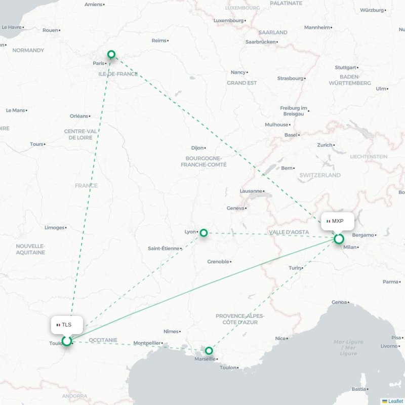 TLS - MXP route map