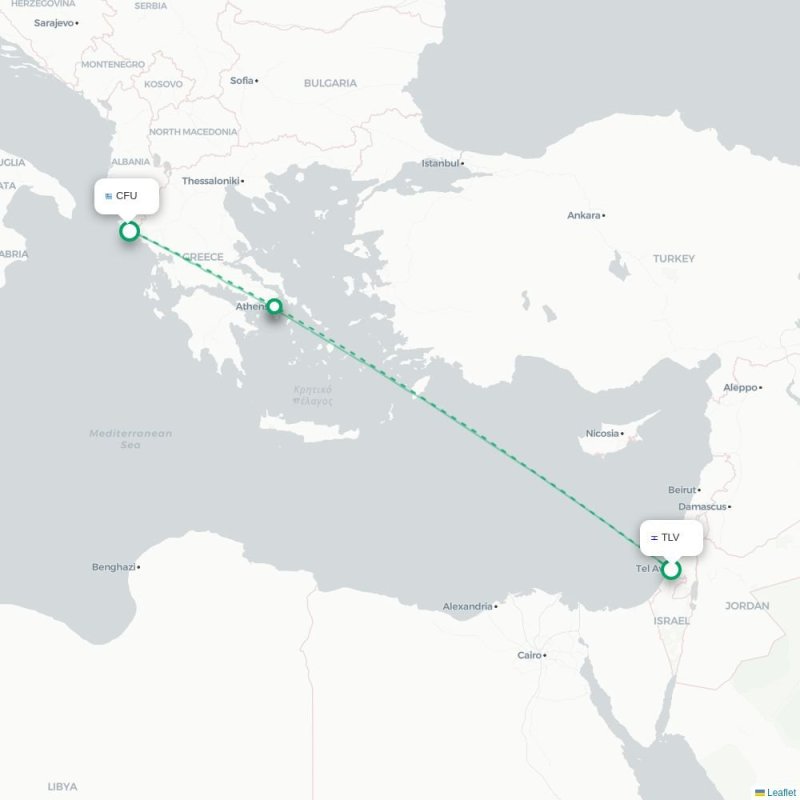 TLV - CFU route map