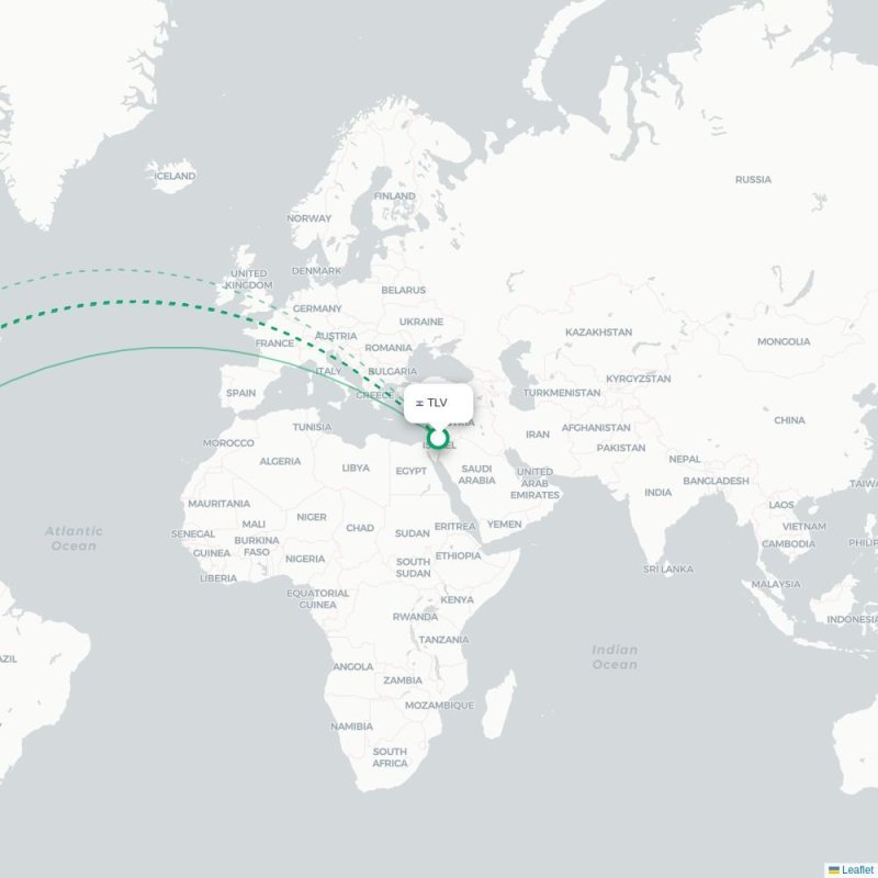 TLV - FLL route map