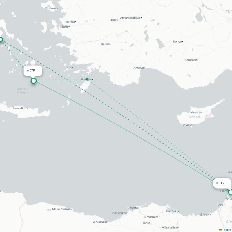 TLV - JTR route map