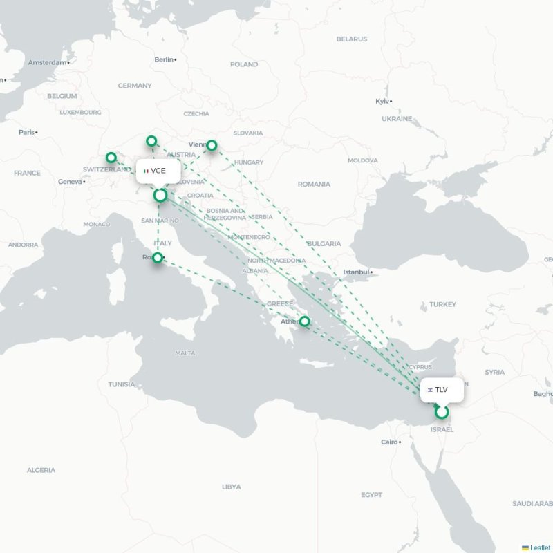 TLV - VCE route map