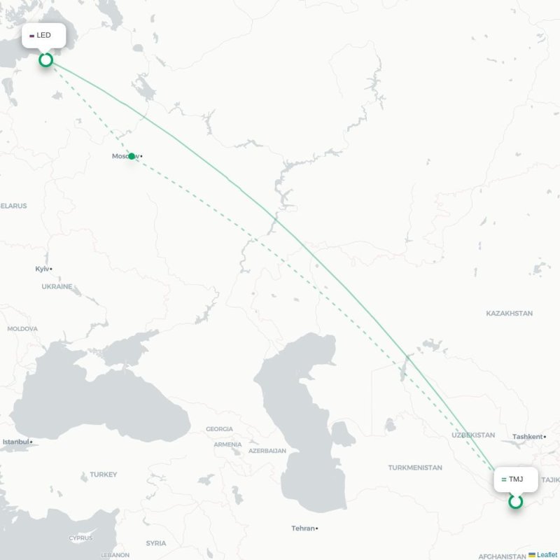 TMJ - LED route map