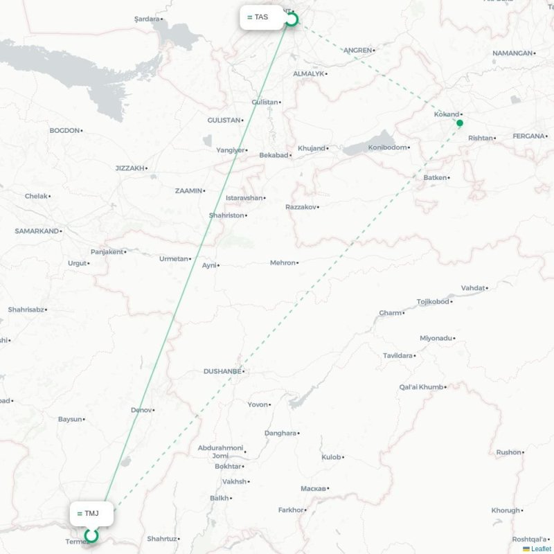 TMJ - TAS route map