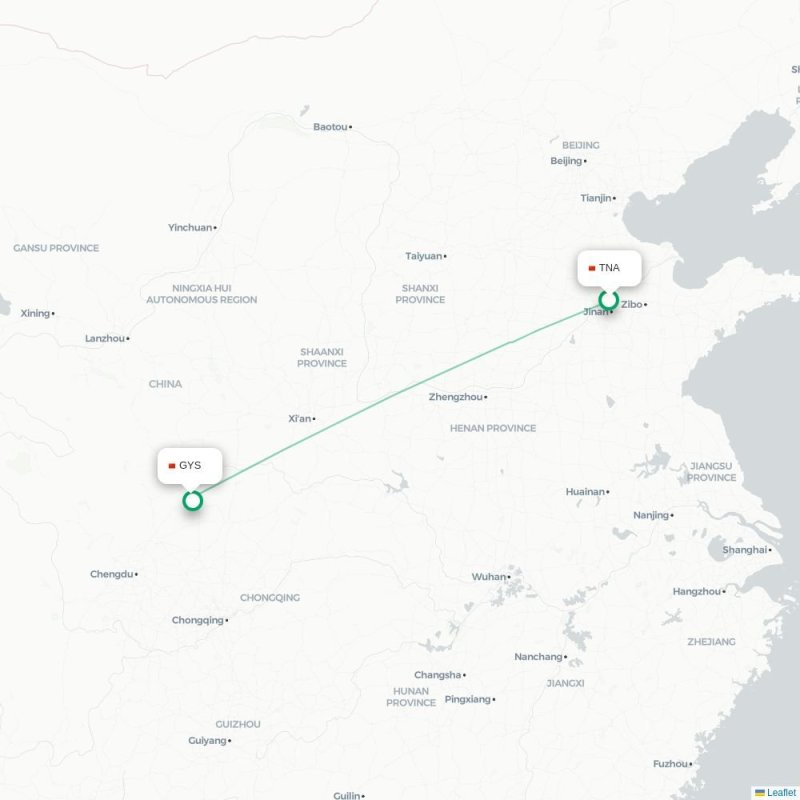 TNA - GYS route map