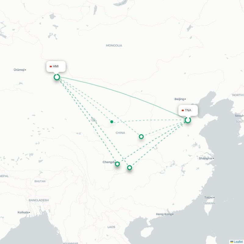 TNA - HMI route map