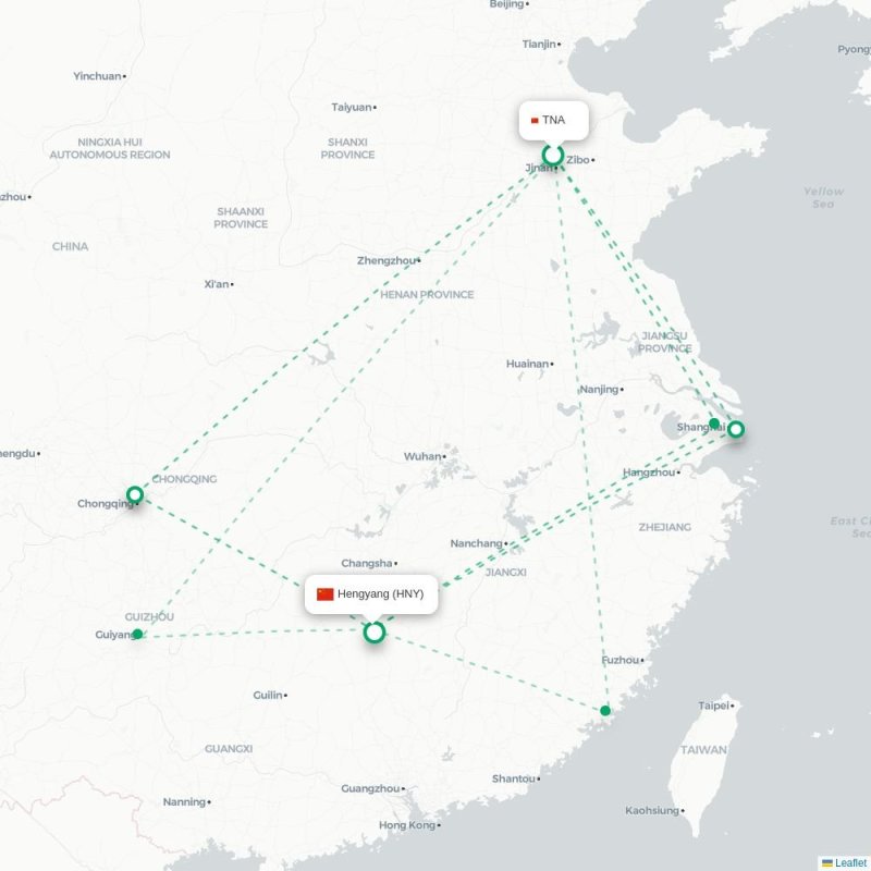TNA - HNY route map