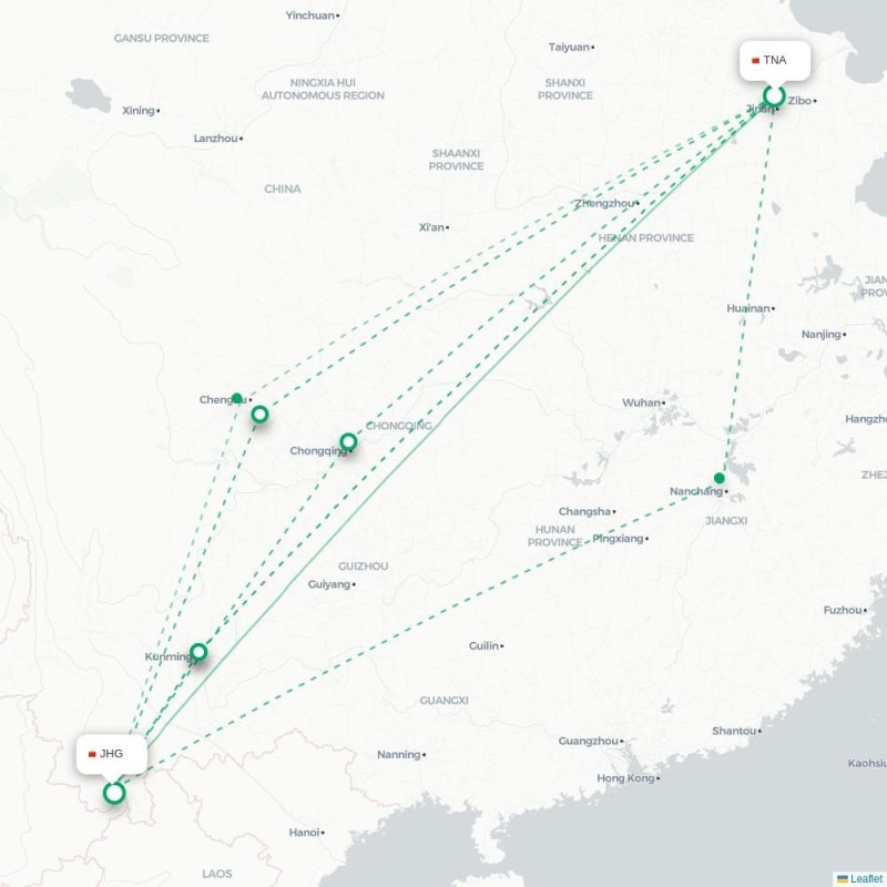 TNA - JHG route map