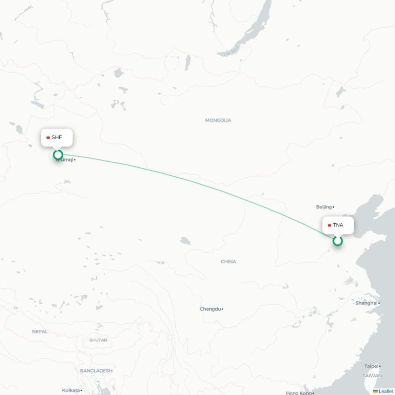 TNA - SHF route map