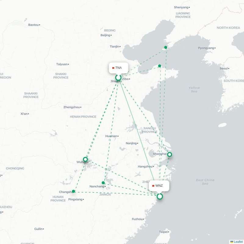 TNA - WNZ route map