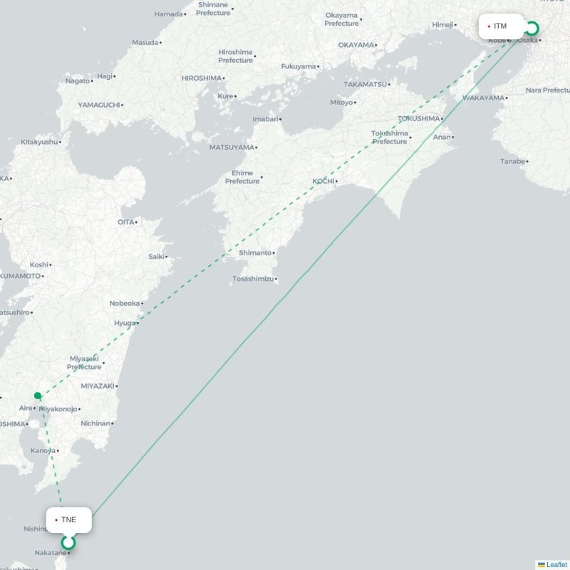 TNE - ITM route map