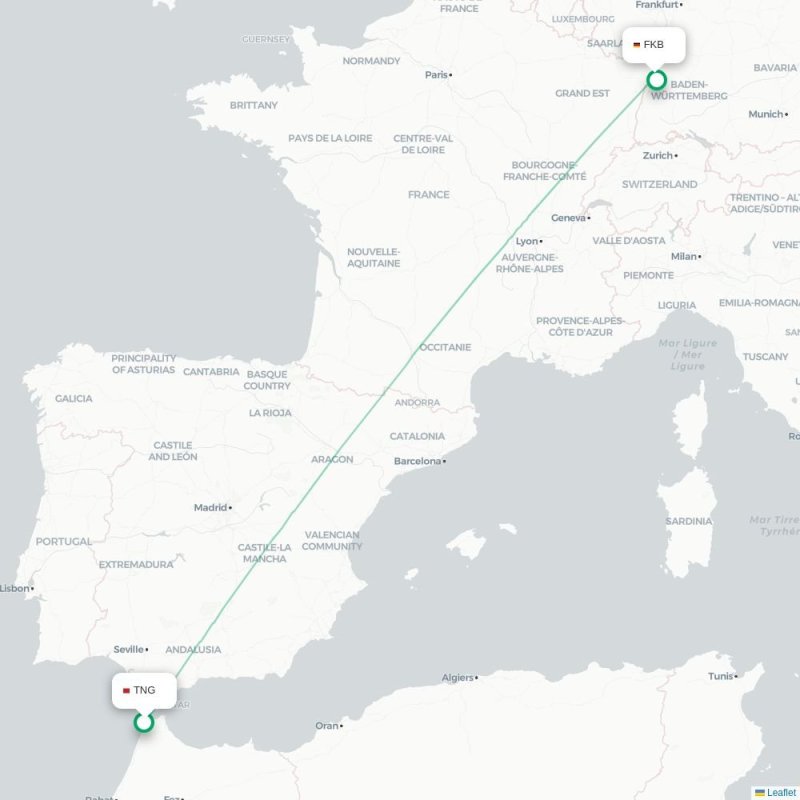 TNG - FKB route map