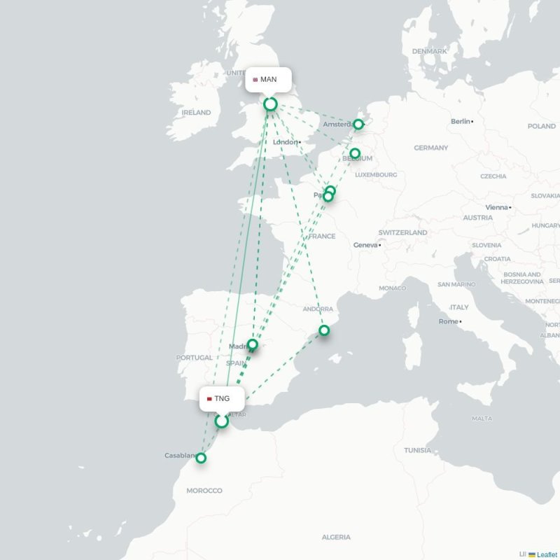 TNG - MAN route map