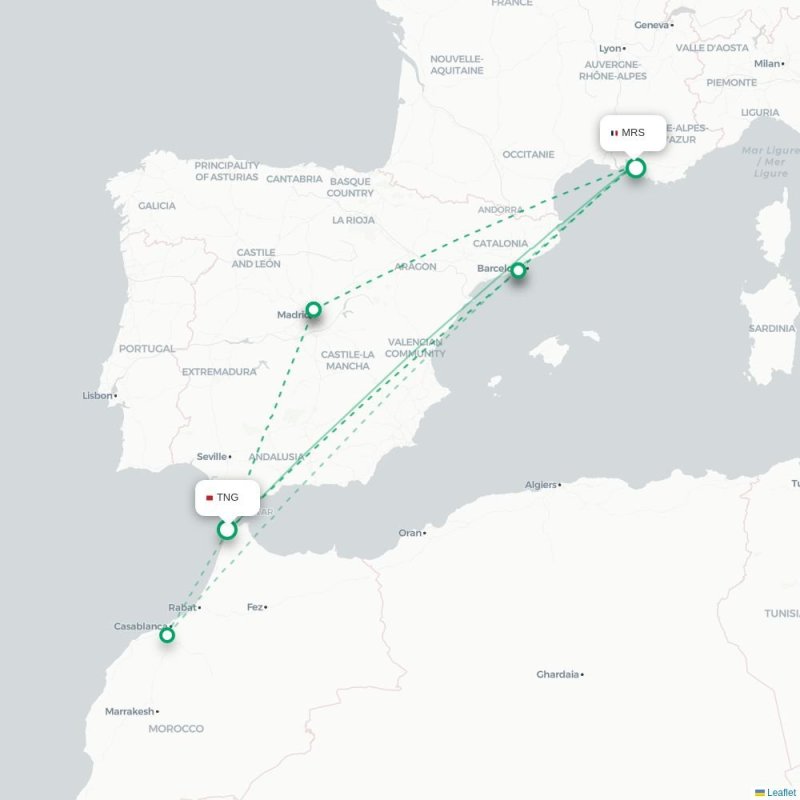 TNG - MRS route map