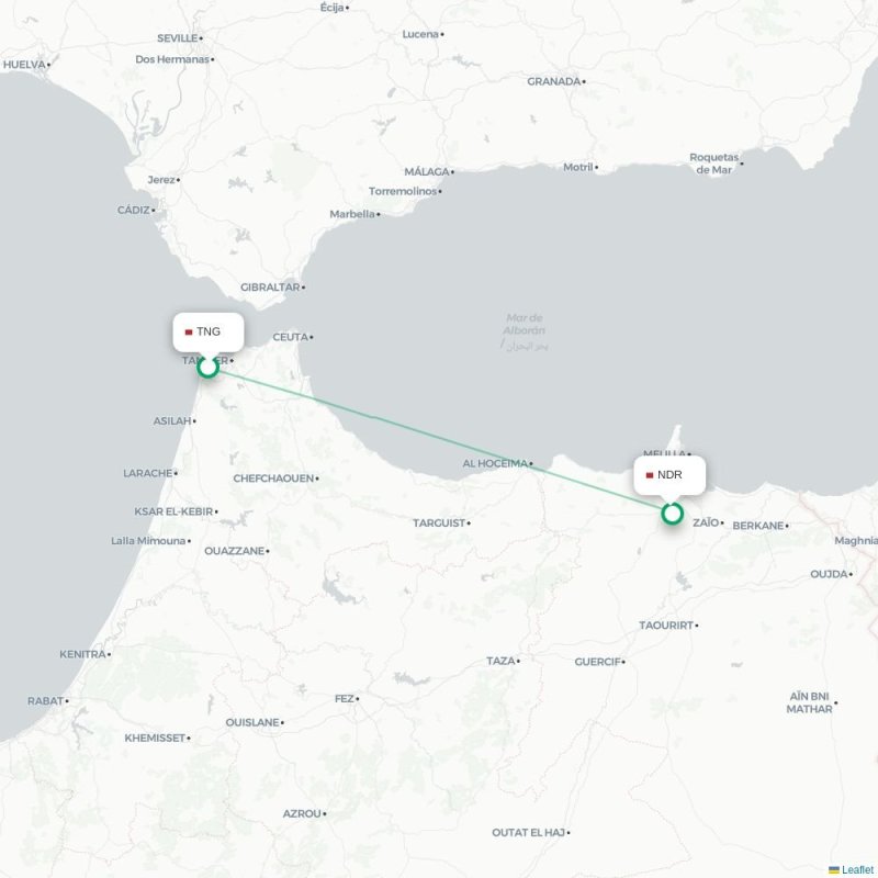TNG - NDR route map