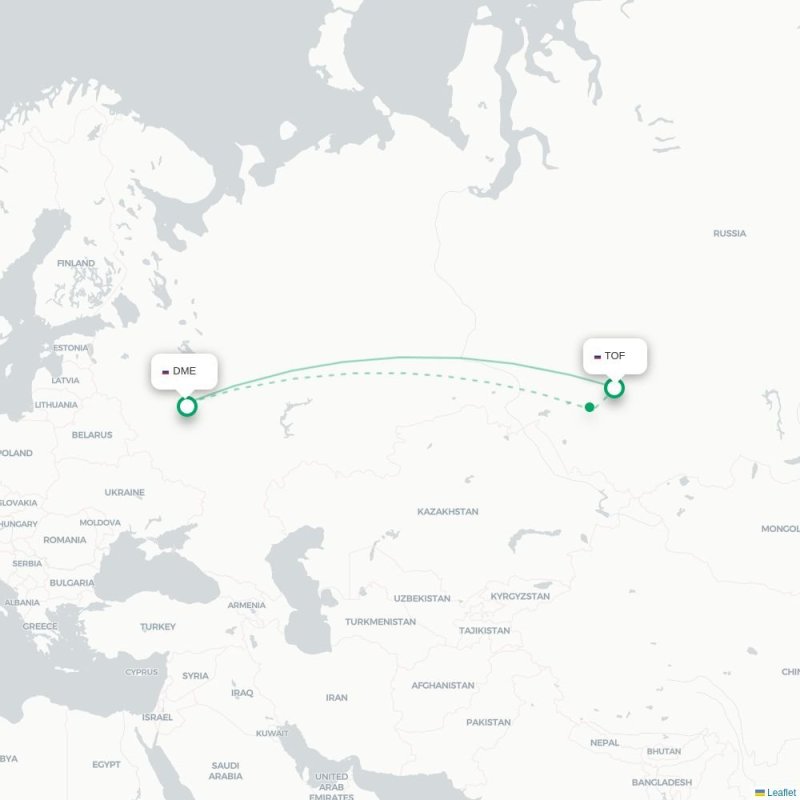 TOF - DME route map