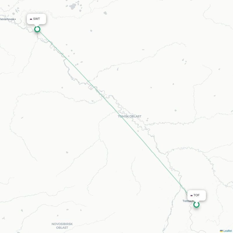 TOF - SWT route map