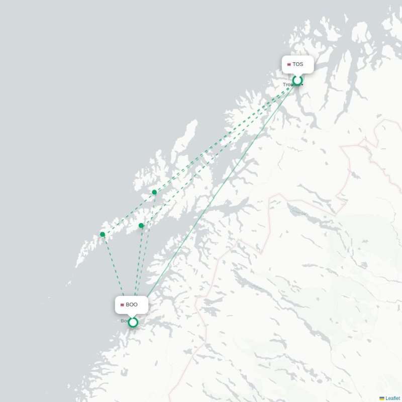 TOS - BOO route map