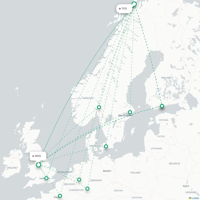 TOS - MAN route map