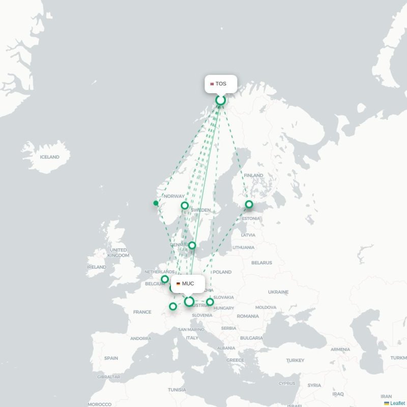 TOS - MUC route map
